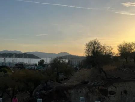 Villa Zum Verkauf In Marmaris Bozburun Nachbarschaft Mit Meerblick, Freistehendem Garten, Parkplatz