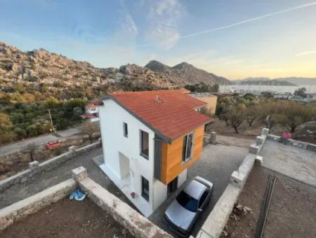 Villa For Sale In Marmaris Bozburun Neighborhood With Sea View, Fully Detached Garden, Parking Lot