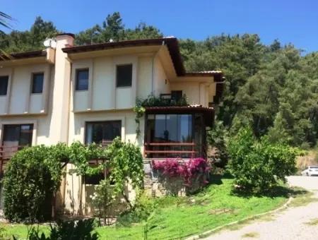 Detached Villa With A Garden For Sale In Ula Muğla District Sultanahmet Neighborhood Twin