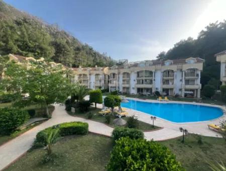 Our 2 Rooms And 1 Living Room Duplex Apartment In A Complex With A Swimming Pool In Marmaris İçmeler Are For Sale.