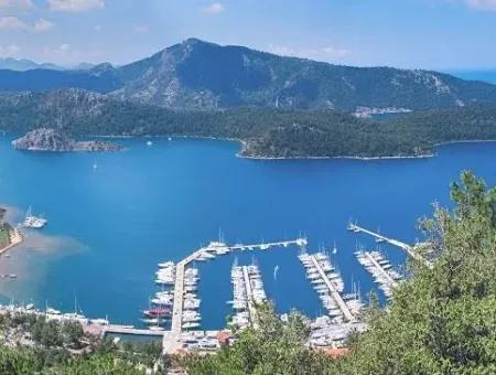 Marmaris İlçesi Orhaniye Köyünde Denize Sıfır 6000 M2 Satılık Koy