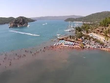 Marmaris İlçesinde Orhaniye Köyünde Denize Sıfır 760 M2 Satılık Restaurant,Cafe